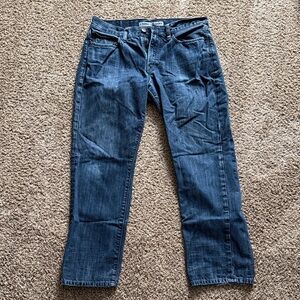 Express Men's Dark Blue Straight Jeans